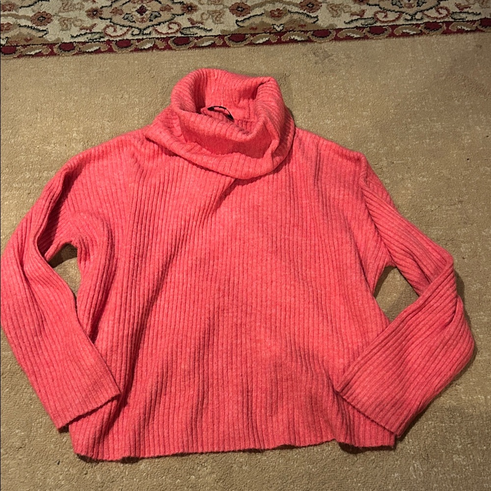 George Coral Cowl Neck Sweater